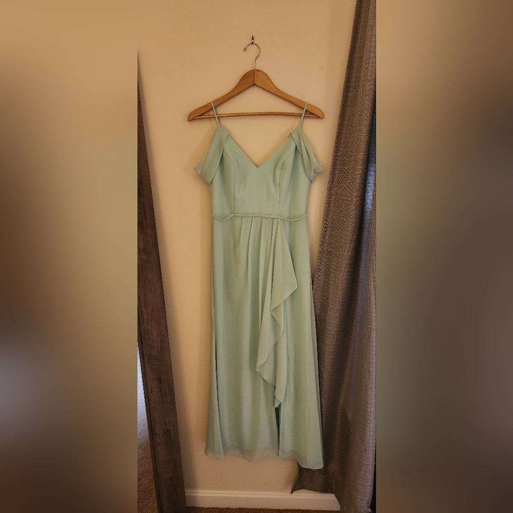 David's Bridal mint dress